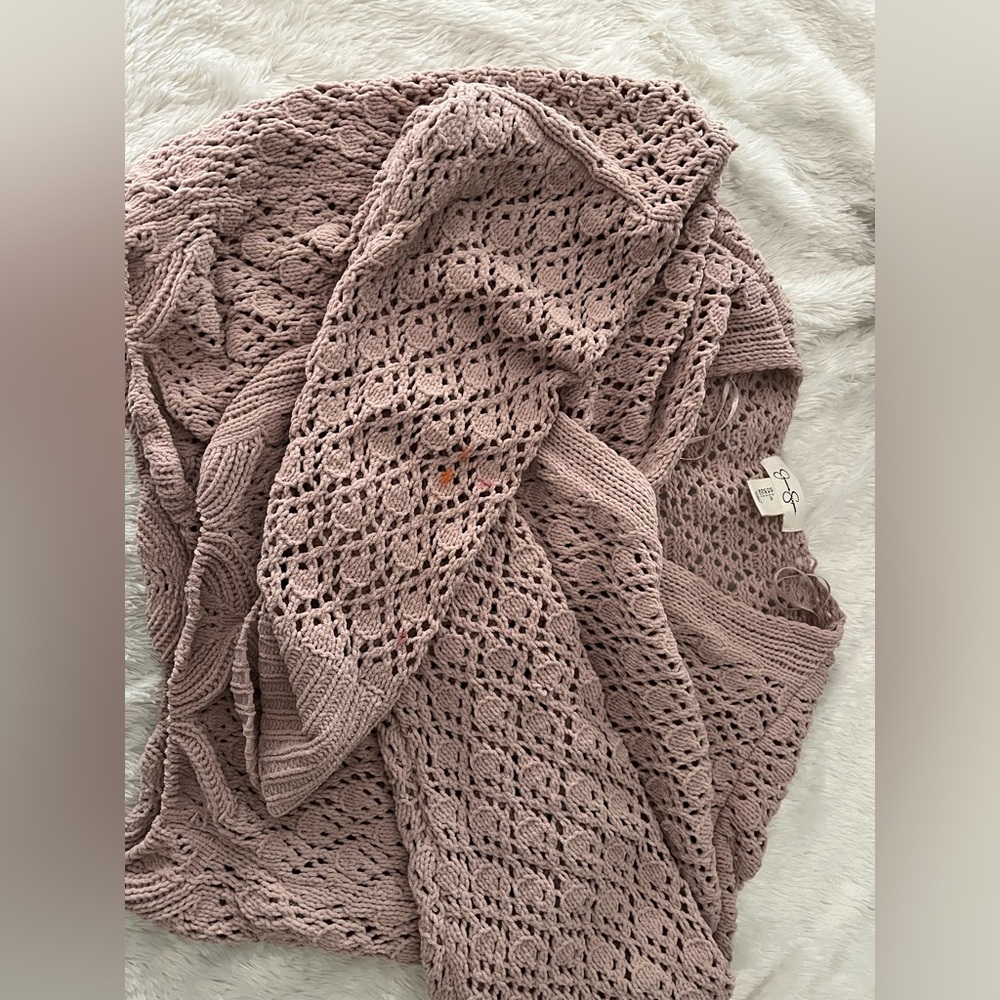 cropped knit cardigan